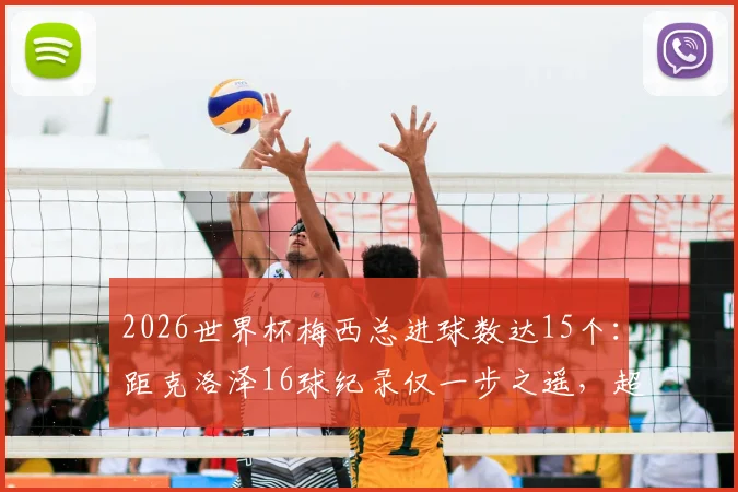 2026世界杯梅西总进球数达15个：距克洛泽16球纪录仅一步之遥，超越可能性分析